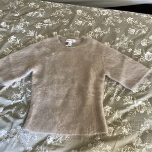 & Other Stories Soft Taupe Wool Mohair Sweater